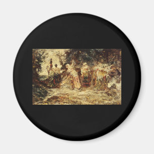 Adolphe Monticelli At The Well Magnet