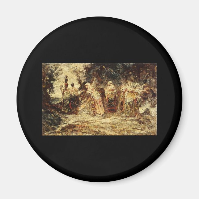 Adolphe Monticelli At The Well Magnet (Front)