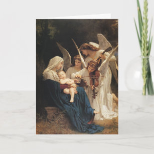Adolphe-William Bouguereau. Song of the Angels Holiday Card