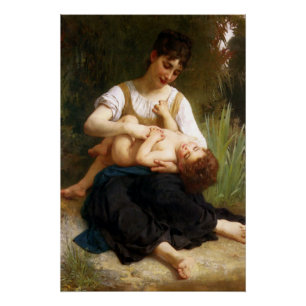 Adolphus Child And Teen by William Bouguereau Poster