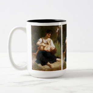 Adolphus Child And Teen by William Bouguereau Two-Tone Coffee Mug