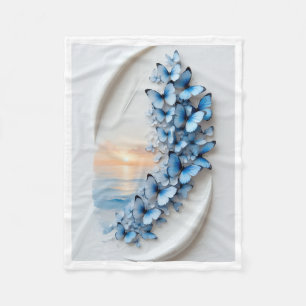 ADOM Azure Butterfly Flight Blanket