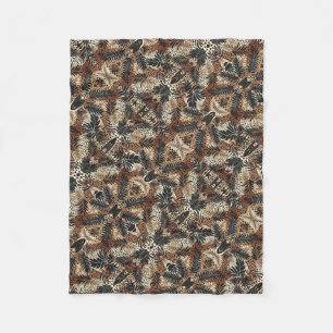 ADOM Brown Ornate Tapestry Blanket