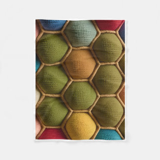 ADOM Colourful Honeycomb Knit Throw Blanket