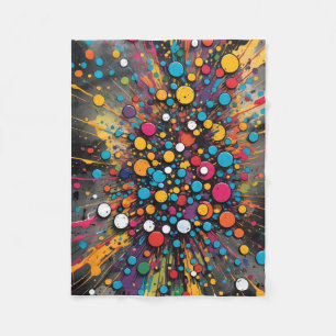 ADOM Colourful Paint Splash Throw Blanket