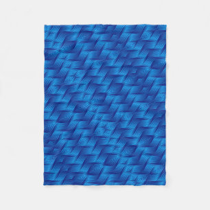 ADOM Deep Blue Woven Texture Blanket