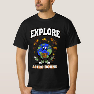 ADOM Explore Astro Bound Earth Art T-Shirt