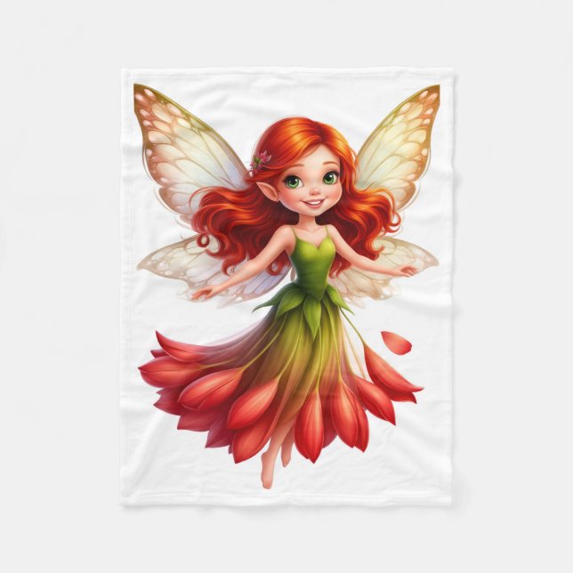 ADOM Floral Fairy Fantasy Blanket (Front)