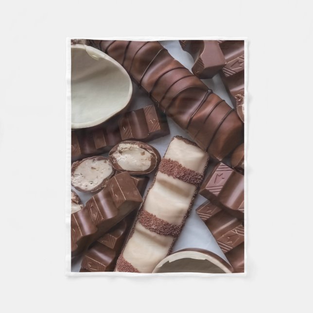ADOM Gourmet Milk Chocolate Throw Blanket (Front)