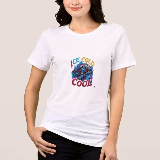 ADOM Ice Cold Cool Panther Tri-Blend Shirt (Front)