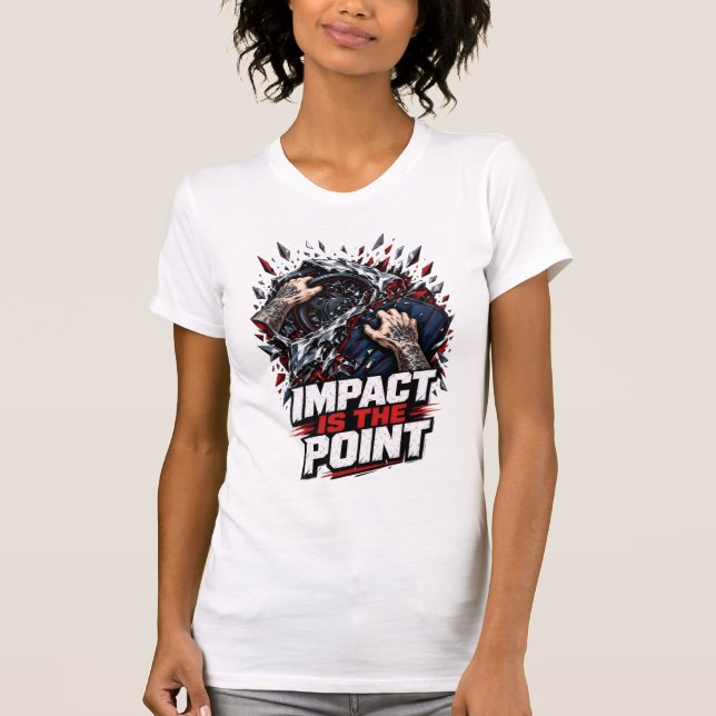 ADOM Impact Is The Point White Tee (Front)