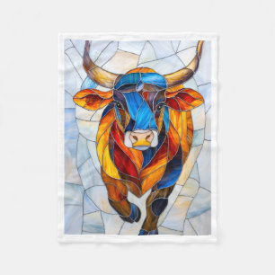 ADOM Mosaic Bull Art Blanket