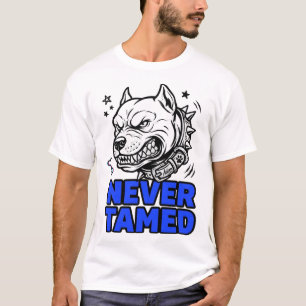 ADOM Never Tamed Fierce Pitbull T-Shirt