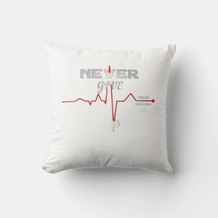 ADOM Premium "Never Give Up" Graphic Women's Long  Cushion