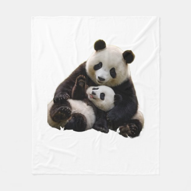 ADOM Premium Panda Bear Nursery Throw Blanket (Front)