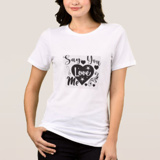ADOM Premium "Say You Love Me" Minimalist Women's  Tri-Blend Shirt
