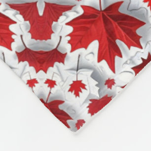 ADOM Red Autumn Maple Leaf Blanket