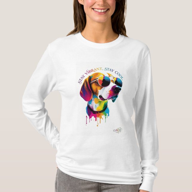 ADOM "Stay Vibrant" Women's Long-Sleeve Tee (Front)
