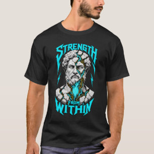 ADOM Strength Within Greek Statue T-Shirt