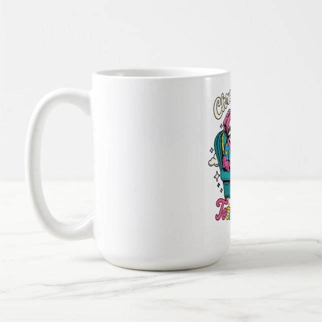 ADOM "Totally Chill" Women's Long-Sleeve Tee Coffee Mug (Left)