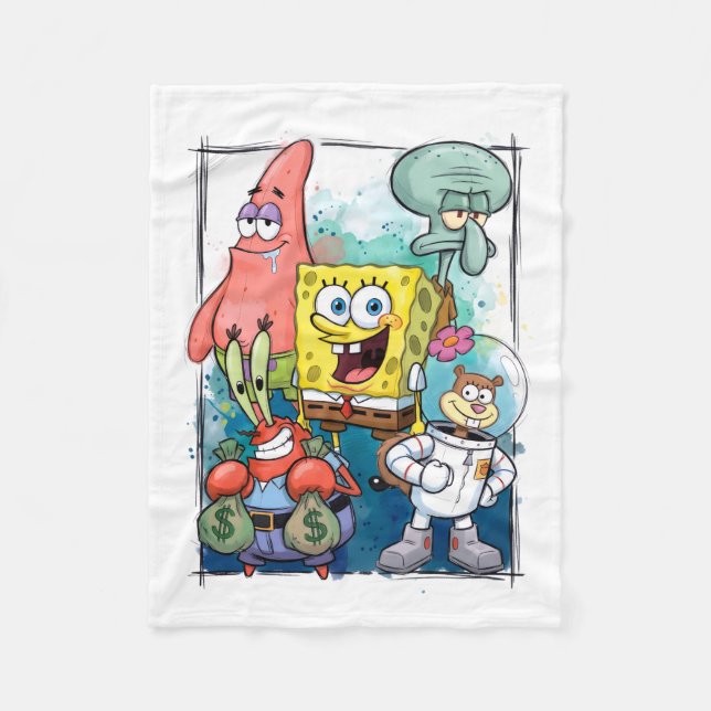 ADOM Underwater Cartoon Crew Blanket (Front)