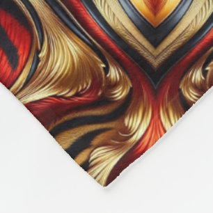 ADOM Warm Abstract Kaleidoscope Blanket