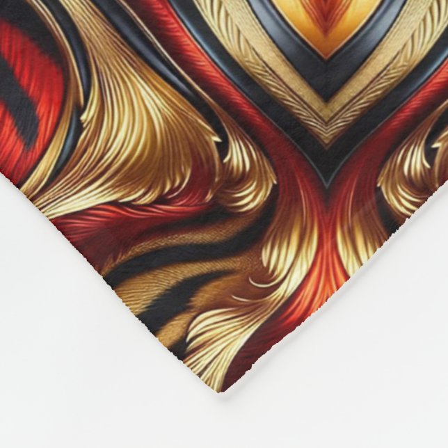 ADOM Warm Abstract Kaleidoscope Blanket (Corner)