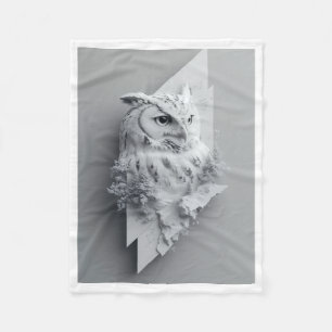 ADOM White Owl Lightning Blanket