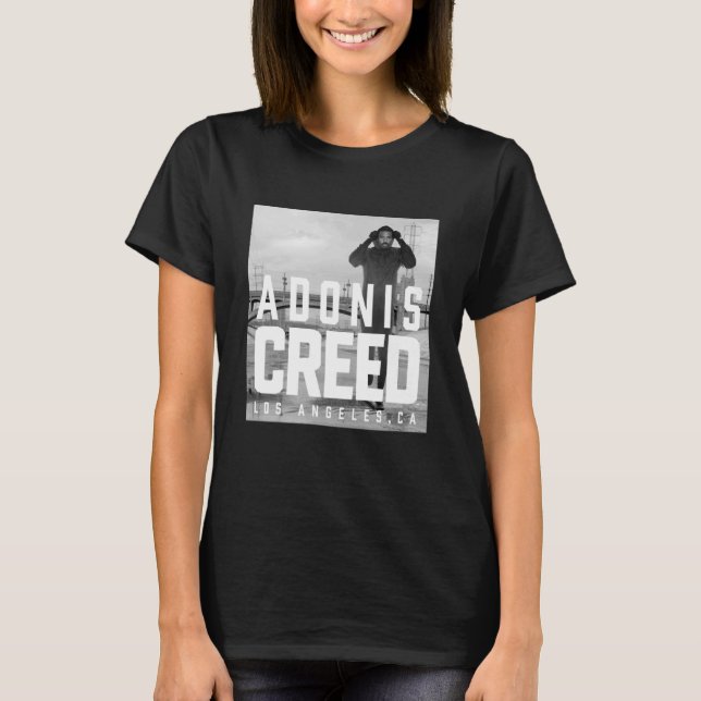 Adonis Creed LA black and white photography T-Shirt (Front)