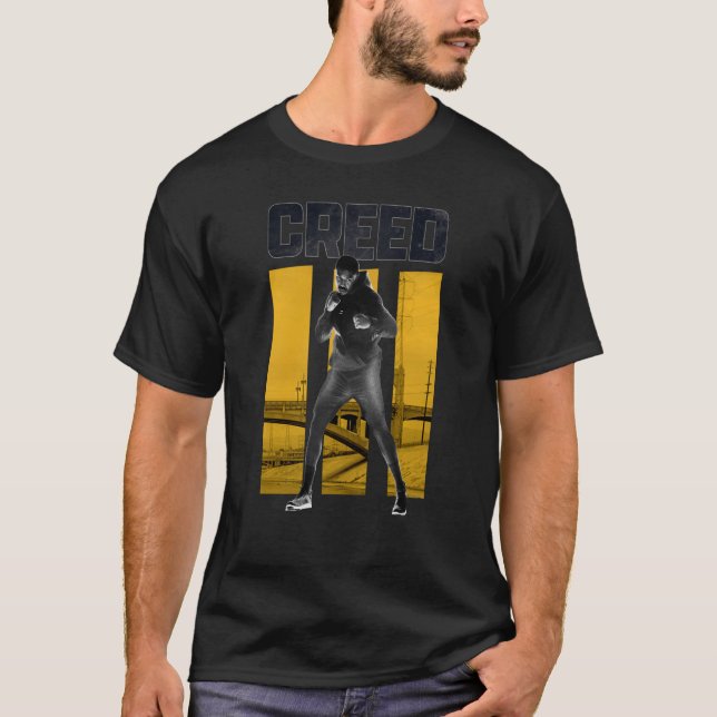 Adonis Creed Pose with III Yellow T-Shirt (Front)