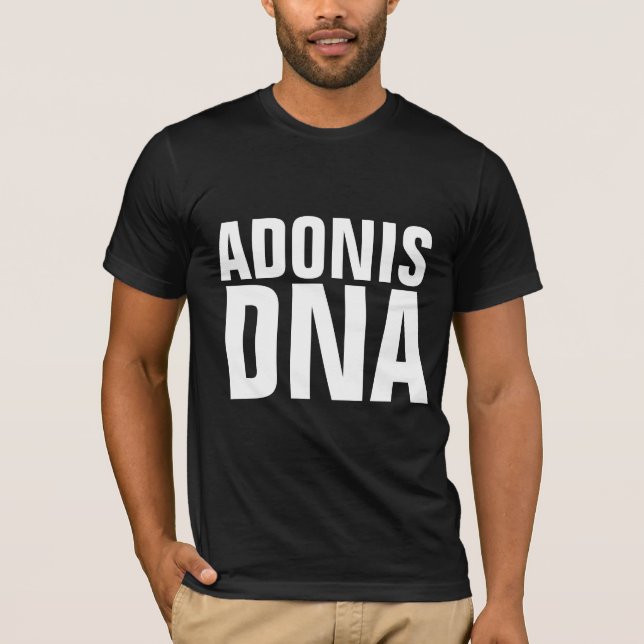 ADONIS DNA MENS FUNNY T-SHIRTS (Front)