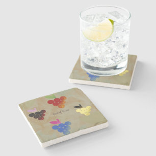 Adonis God of Wine Stone Coaster