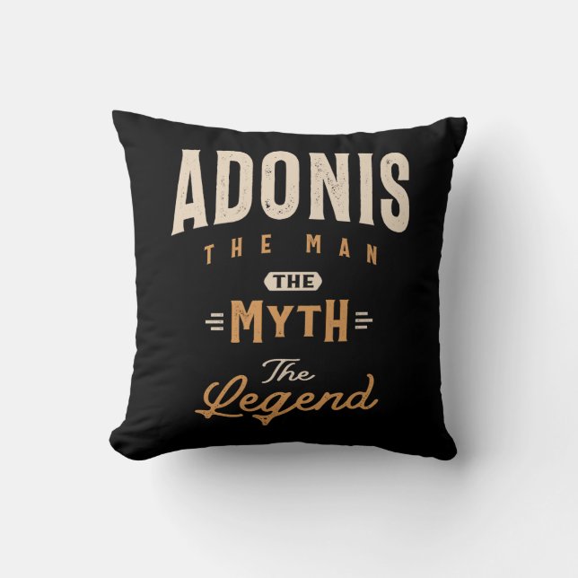 Adonis Personalised Name - Funny Adonis Cushion (Front)