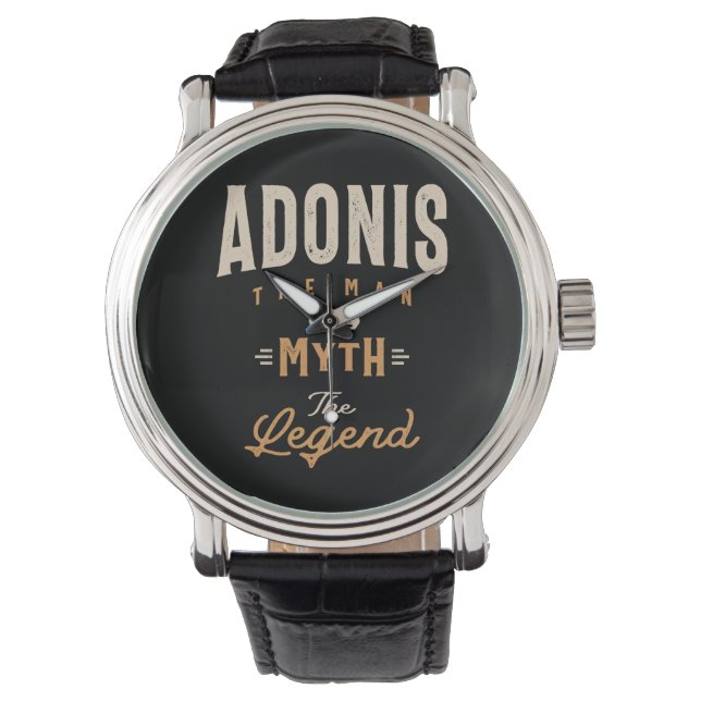 Adonis Personalised Name - Funny Adonis Watch (Front)
