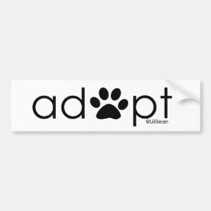 Adopt #2 bumper sticker