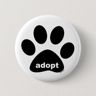 Adopt 6 Cm Round Badge