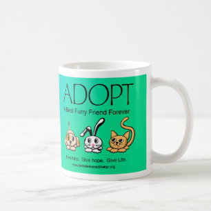 Adopt A Best Furry Friend Forever Coffee Mug