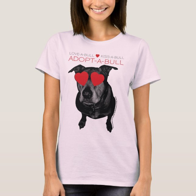 "Adopt-A-Bull" Downtown Dog Rescue Fundraiser T-Shirt (Front)