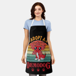 Adopt a demodog funny dog lovers gift for men wome apron