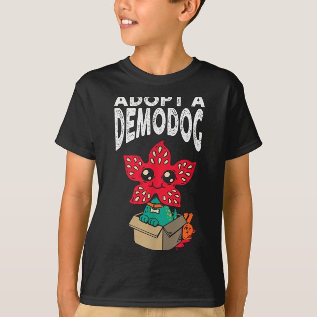 Adopt A Demodog Shirt Kids Women Men Cute Funny Do (Front)
