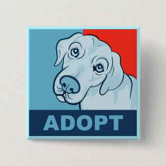 Adopt a dog Button