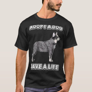 Adopt A Dog Save A Life Proud Animal Rescuer T-Shirt