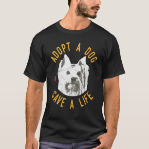 Adopt A Dog Save A Life Rescue Yorkshire Terrier T-Shirt