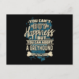 Adopt A Greyhound T-Shirt Rescue Dog Shirt Announcement Postcard