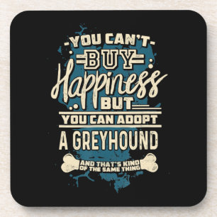 Adopt A Greyhound T-Shirt Rescue Dog Shirt Coaster