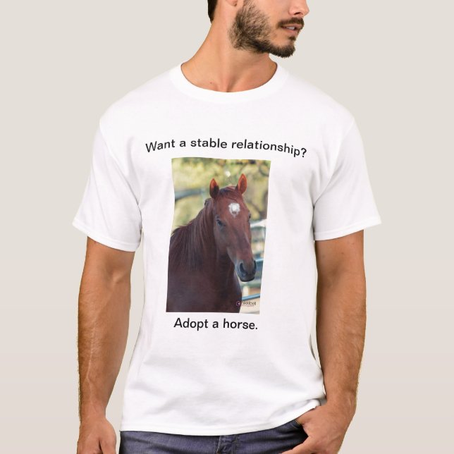 Adopt a Horse T-Shirt (Front)