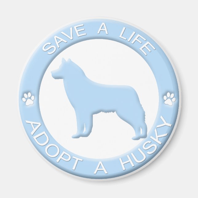 Adopt a Husky Magnet (Front)
