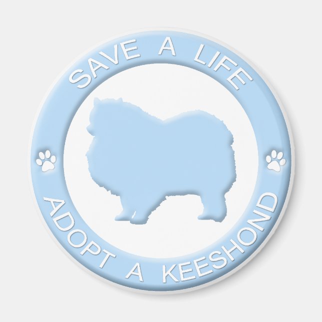 Adopt a Keeshond Magnet (Front)