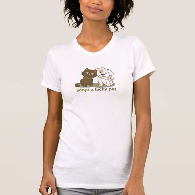 adopt a lucky pet T-Shirt (Front)
