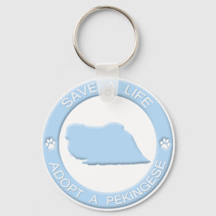 Adopt a Pekingese Keychain